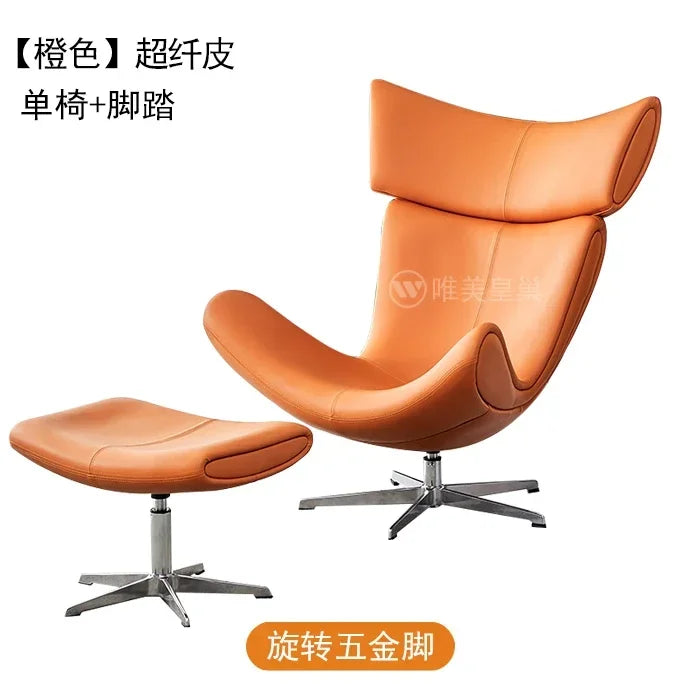 Comfortable Ergonomic Modern Leather Nordic Sofa Chairs