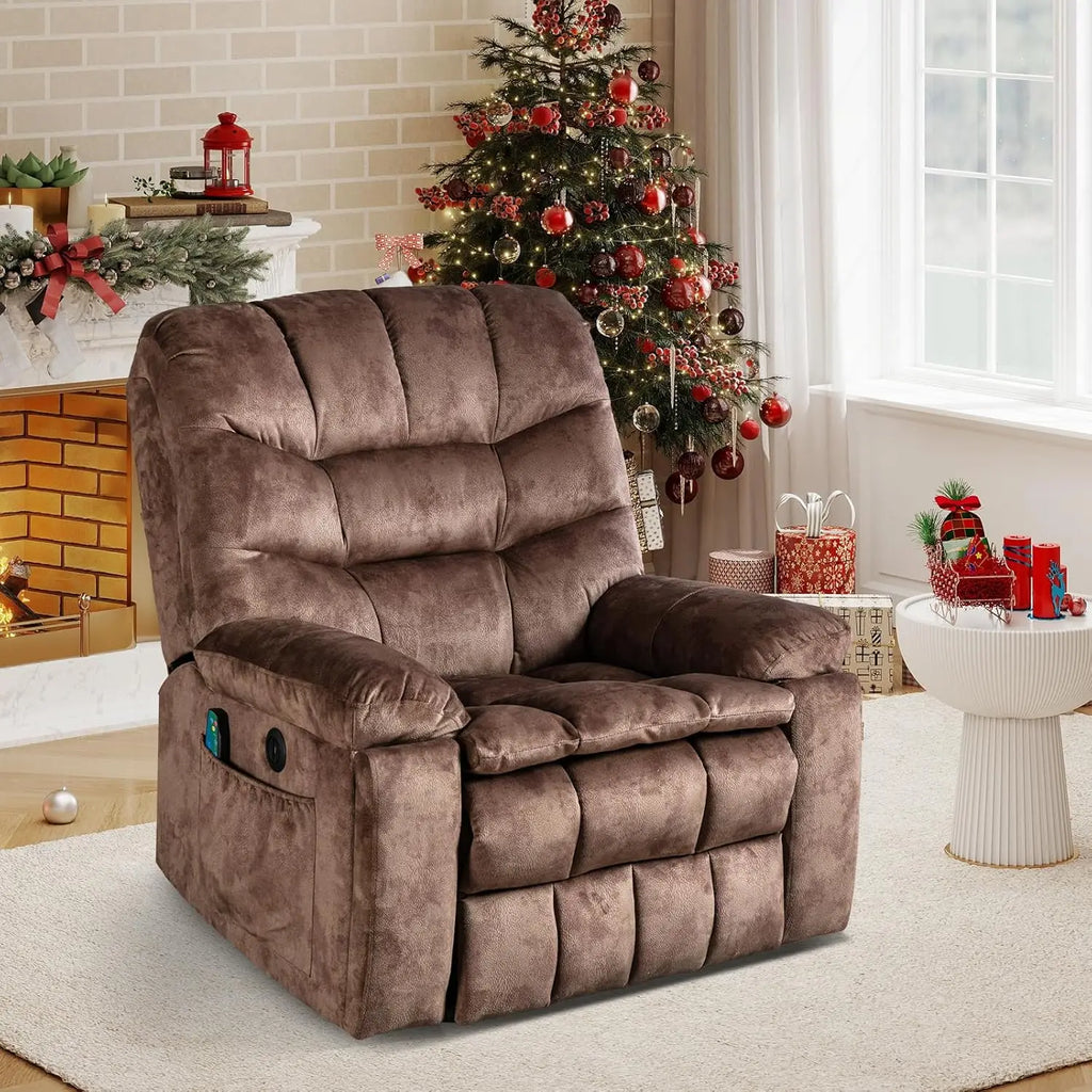 Large Power Lift Recliner with Massage and Heat