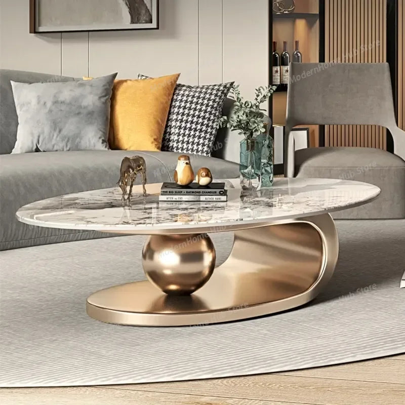 Nordic Modern Design Oval Coffee Tables