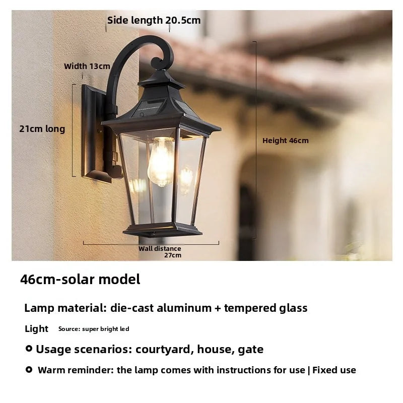 New Style American-Style Outdoor Solar Wall Lamp