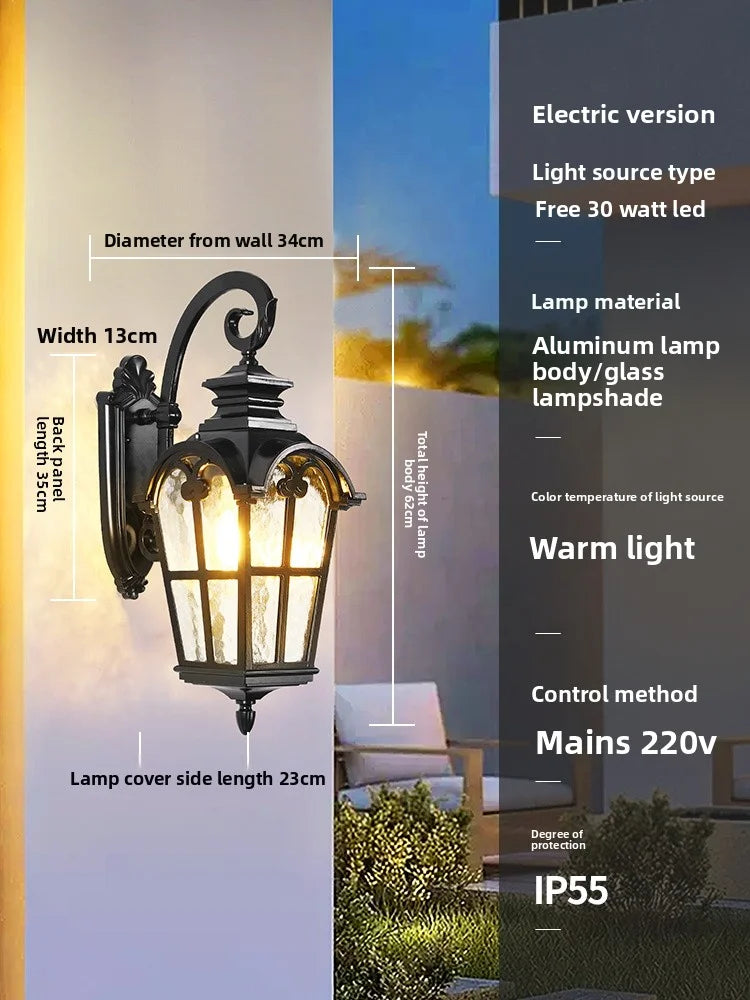 Outdoor Waterproof Solar Energy Exterior Wall Lamp