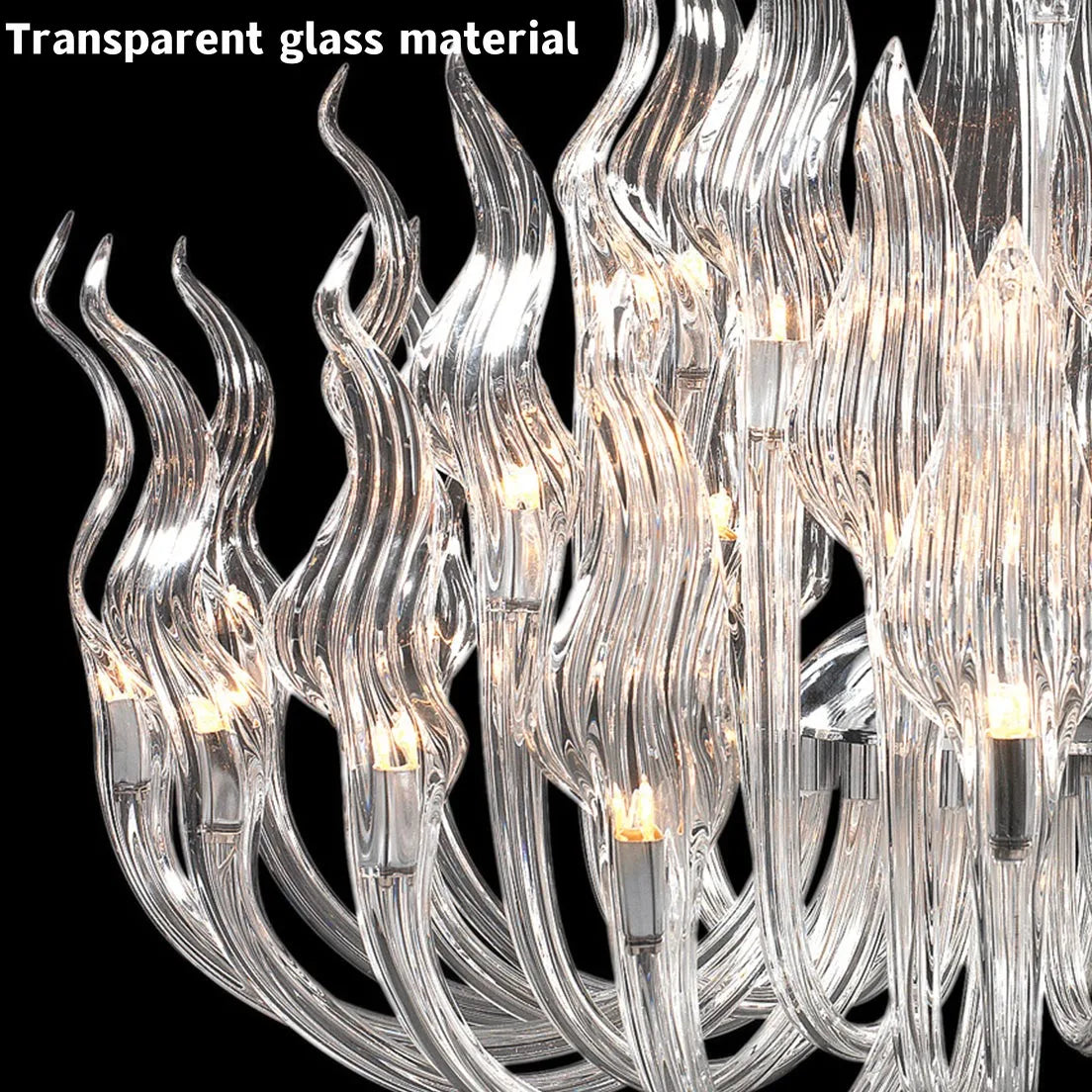 Arabella Crystal Ceiling Chandelier Clear Glass Crystal Pendant Chandelier For Dining Living Room Bedroom Hanging Chandeliers