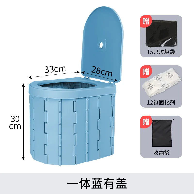 Car Portable Folding Toilet Travel Accessories Emergency Portable Toilet Outdoor Car Portable Toilet
