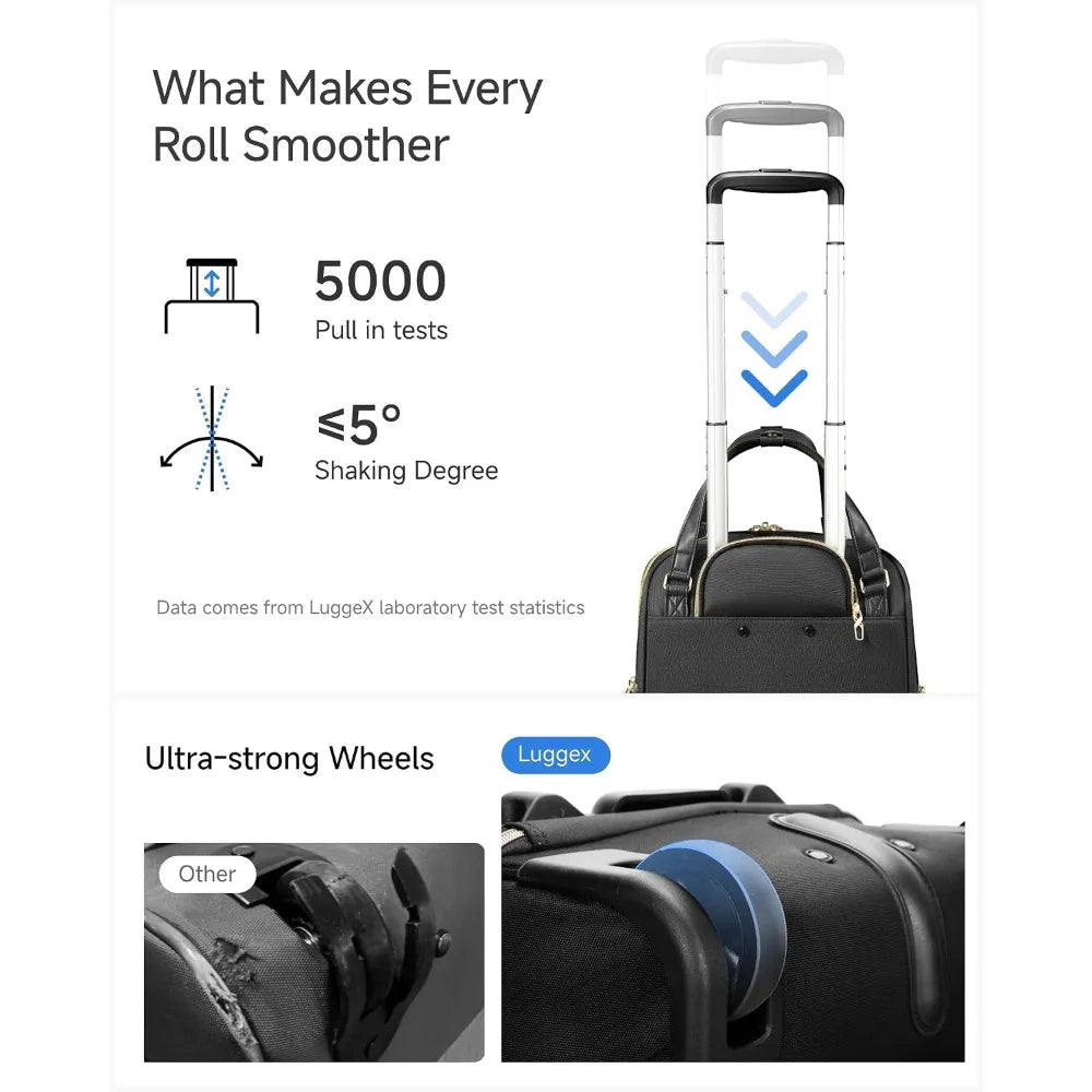 USA Stock Underseat Carry On Luggage with Wheels