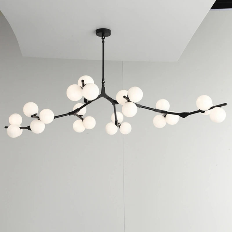 Nordic New Molecular Glass Ball Chandelier