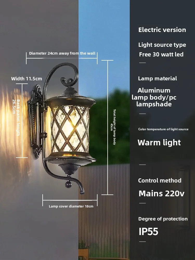 Outdoor Waterproof Solar Energy Exterior Wall Lamp