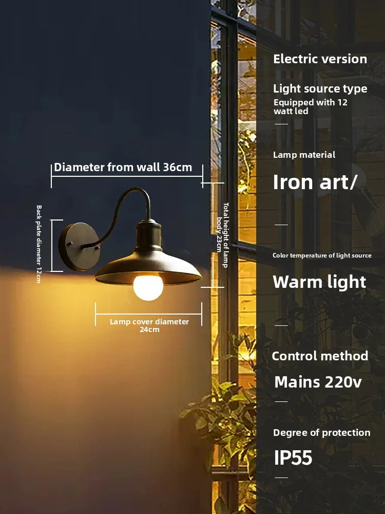 Outdoor Waterproof Solar Energy Exterior Wall Lamp