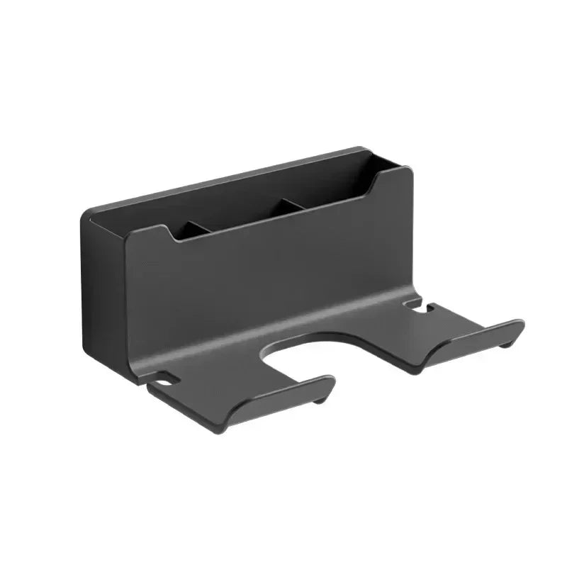 Wall-Mounted Hair Dryer & Straightener Holder - Bathroom Organizer for Blowers, Stylers & Accessories