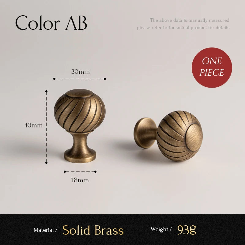 Santaya Brushed Antique Brass Handles