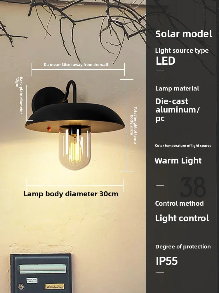 Outdoor Waterproof Solar Energy Exterior Wall Lamp