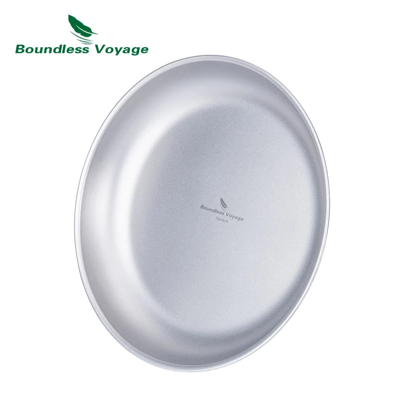 Boundless Voyage Titanium Outdoor Camping Food Serving Dinnerware