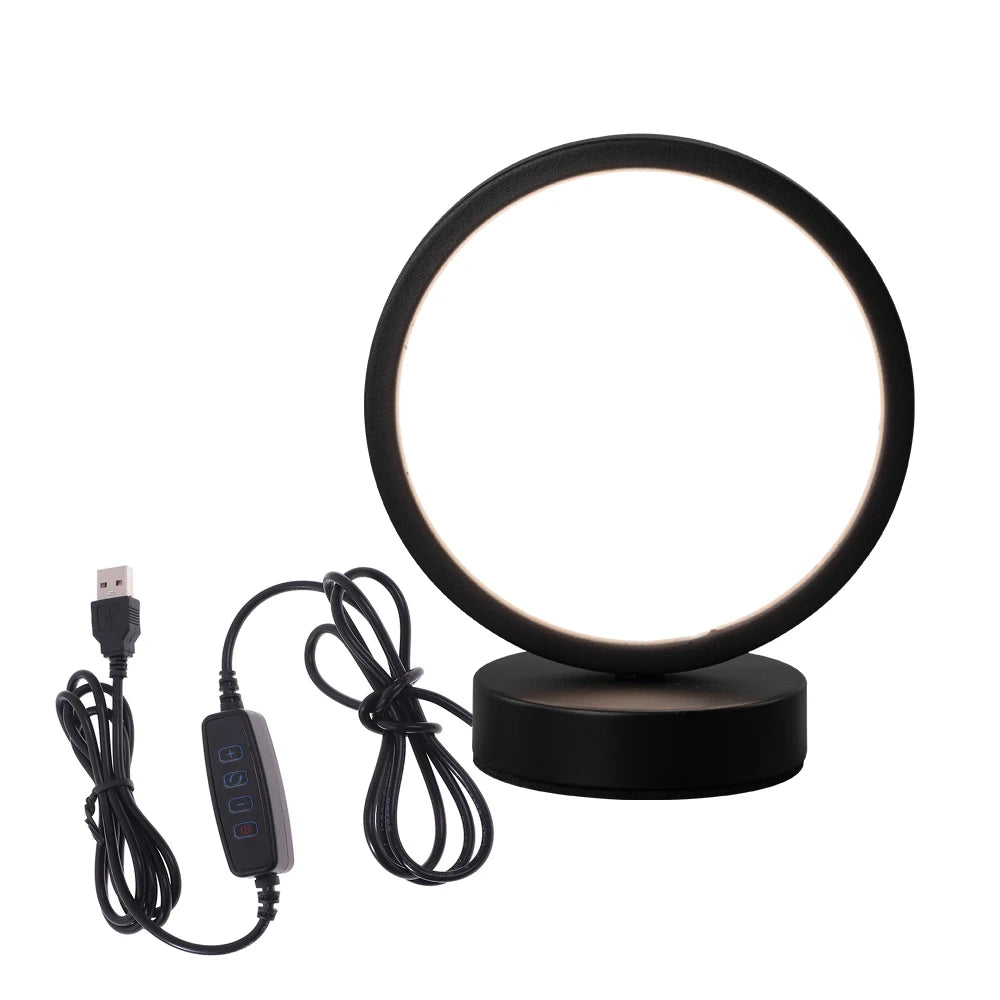 Nordic Style LED Circular Table Lamp