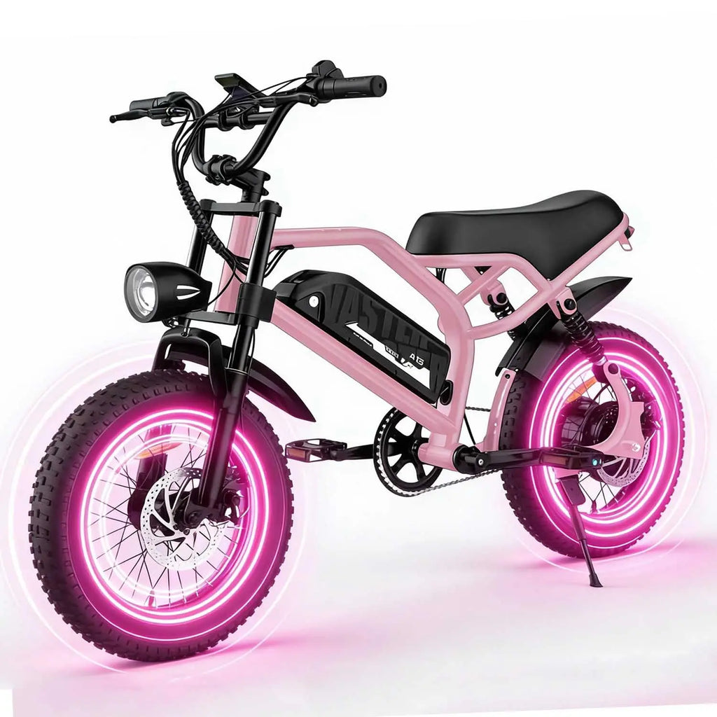 Electric Bike, A13 16'' 1000W Peak Fat Tire E-Bike with 36V/12.8Ah Removable Battery,