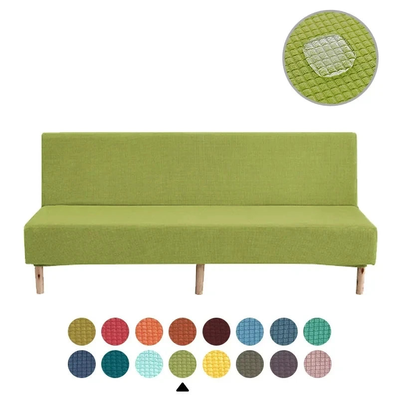 Water-repellent Armless Sofa Bed Sofa Bed with Breathable Cover