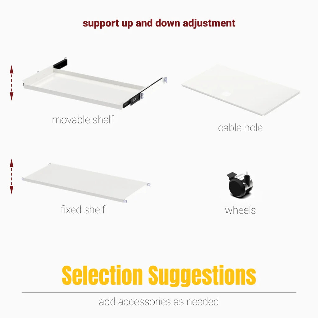 Hot-Seller | Minimalist Steel Storage Side Cabinet, Slim Profile Flip Door Unit