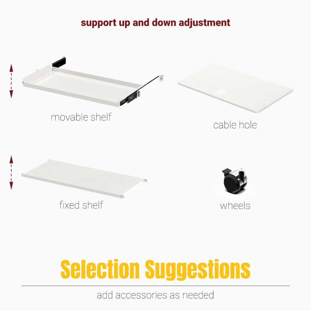 Hot-Seller | Minimalist Steel Storage Side Cabinet, Slim Profile Flip Door Unit