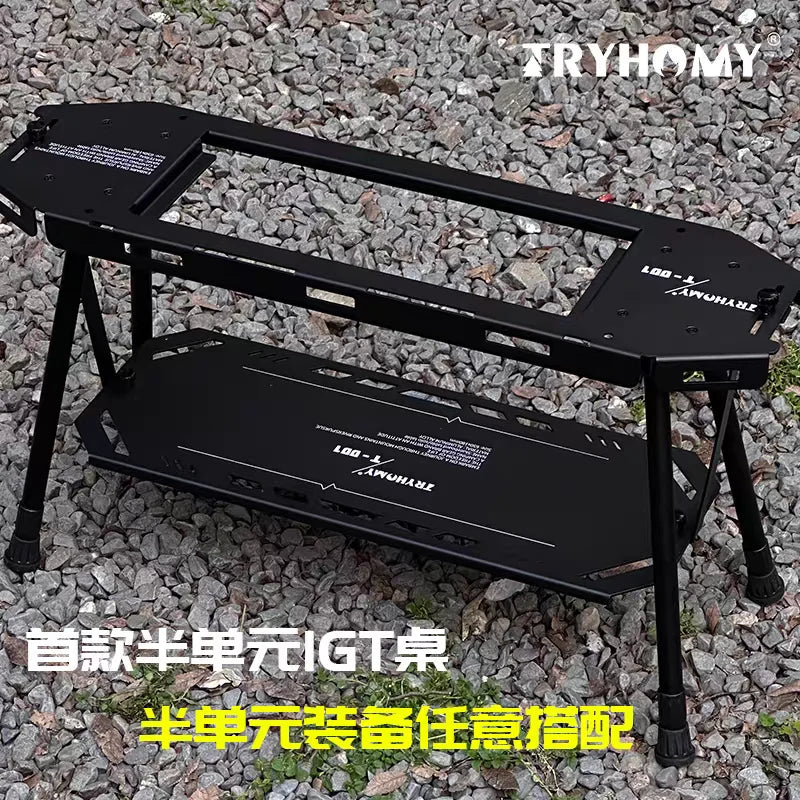 Tryhomy Outdoor 0.5 Unit Skateboard Aluminium Camping Table