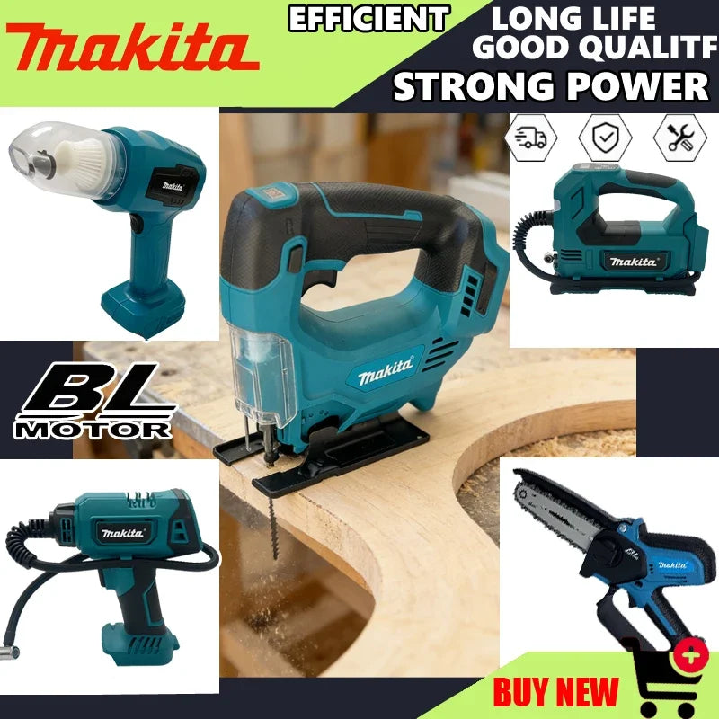 Makita's Various Models of Portable 18V Cordless Power Tools, Cordless Chainsaws, Brushless Chainsaws, Electric Guns Power Tools