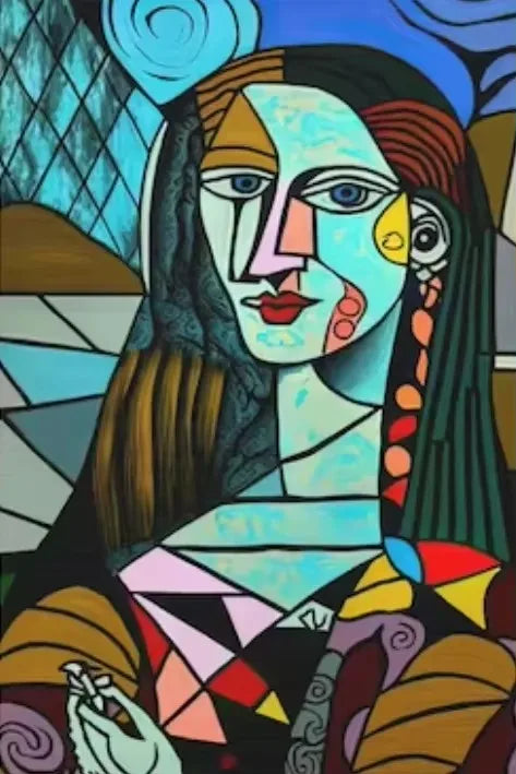Abstract Wall Art, Cubist HD Canvas Poster Prints