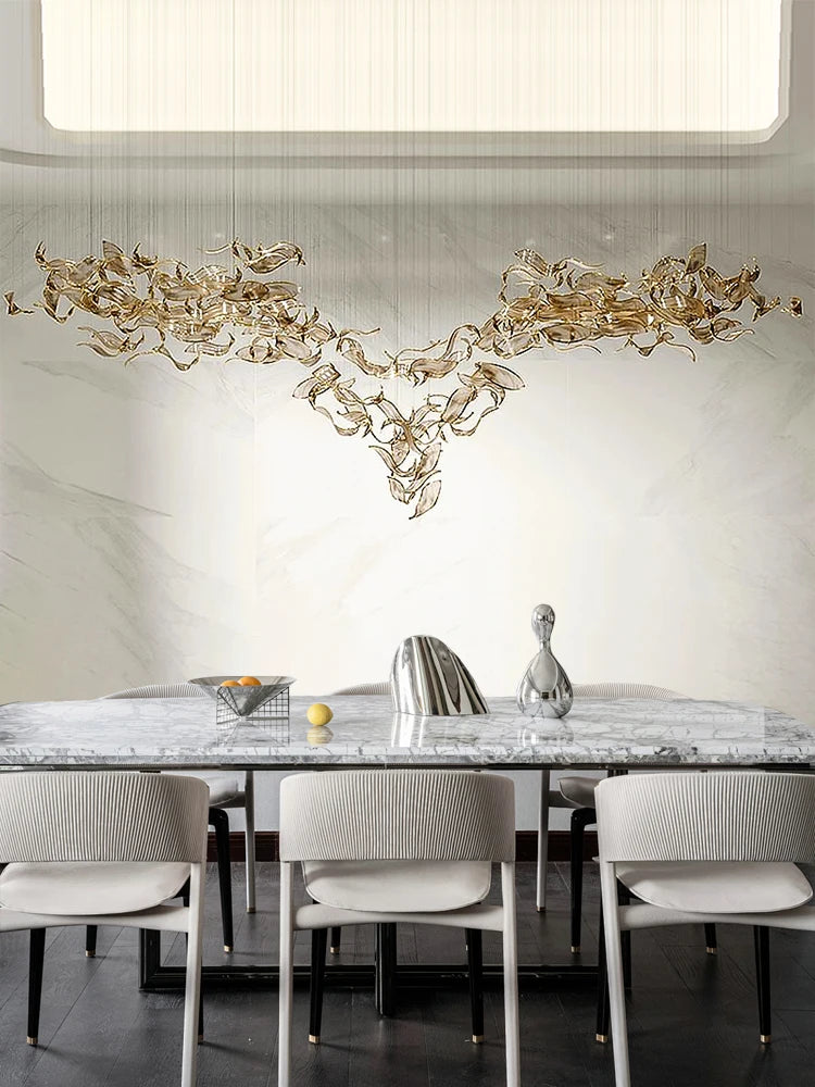 Large Customized Artistic Glass LED Chandelier