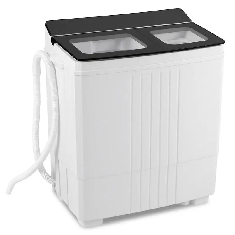 Portable Washing Machine with 12 LBS Washer and 8 LBS Spinner Combo for Apartments-Gray