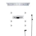 M Boenn Bathroom Spa 6 Functions Shower System, Rainfall Smart Thermostatic Showers Faucet Set