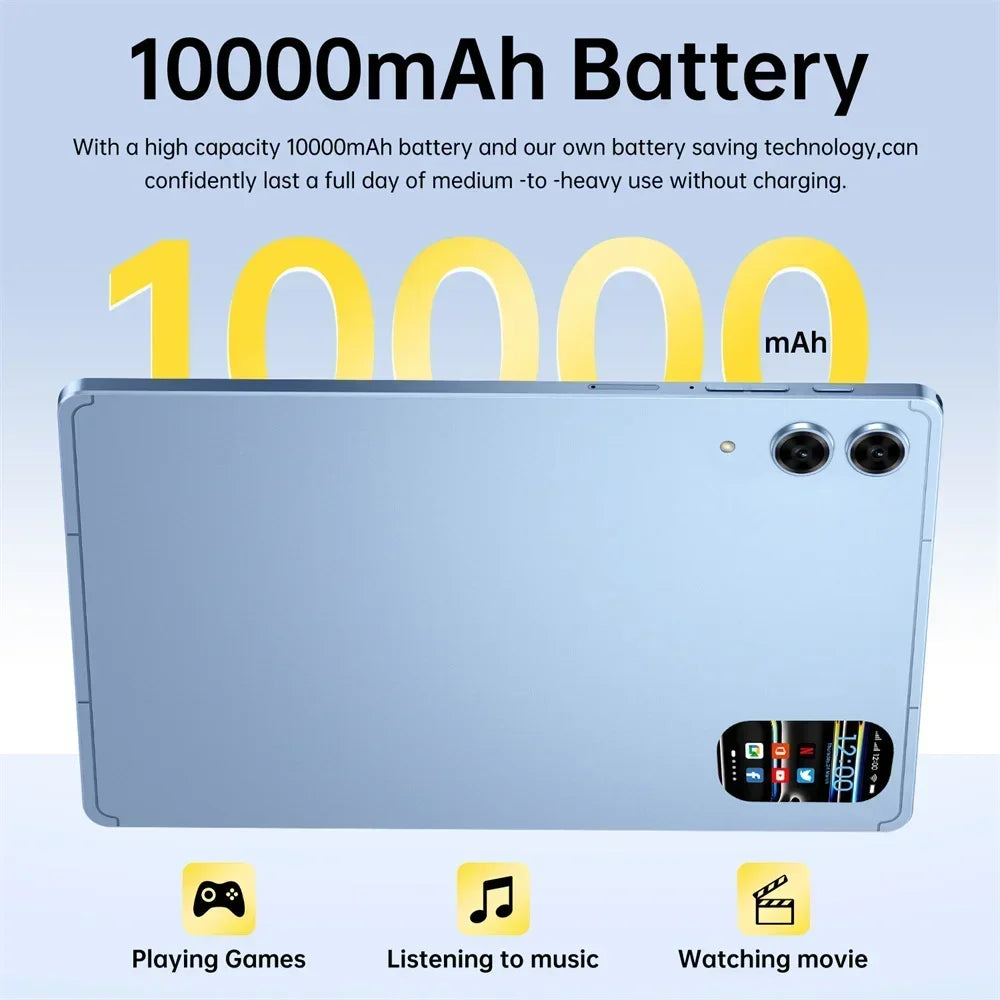 2026 Pad 7s Pro Tablet 16GB+1TB 10000mAh Battery 10.1 inch Android 15 Tablets PC Global Version 5G WIFI Dual SIM Tab For Kids
