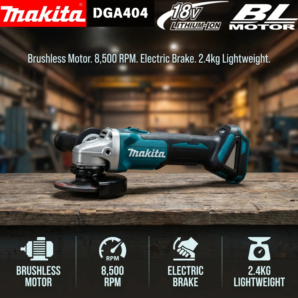 Makita DGA404 18v Electric Angle Grinder, Sander
