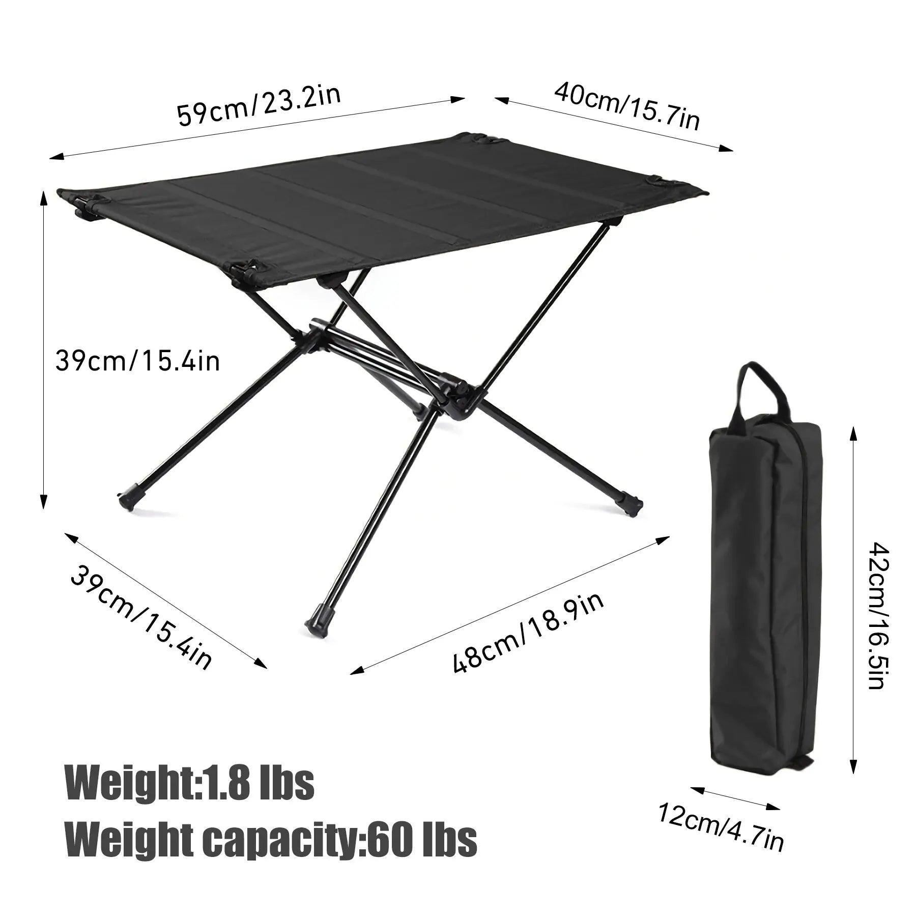 WESTTUNE Camping Folding, Roll-Up Table