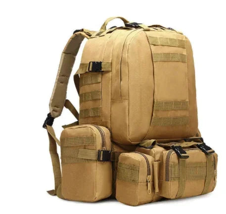 50L Tactical Backpack, Waterproof 4 In1 Molle Sport Tactical Bag