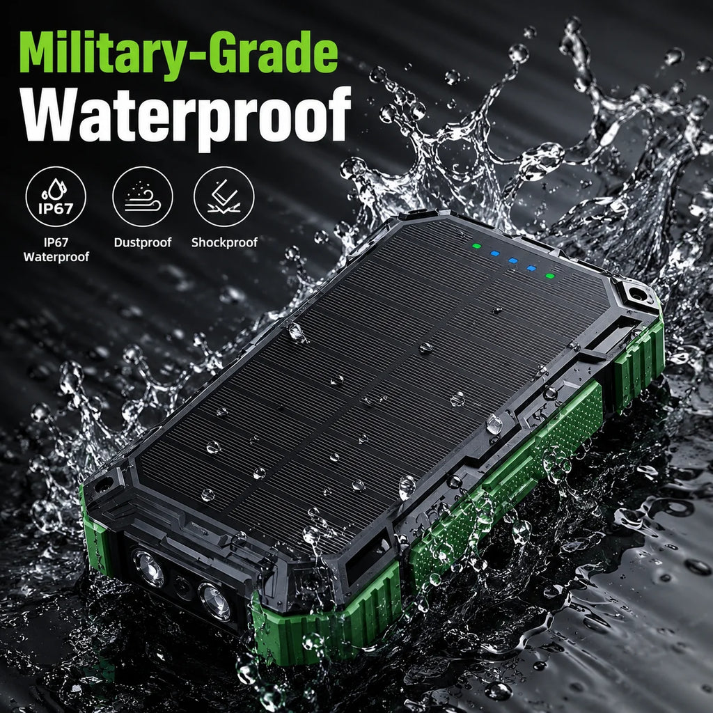 200000mAh Solar Power Bank Wireless Large Capacity Fast Charging External Battery