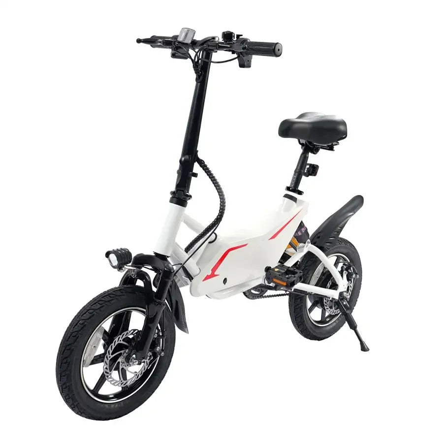 36V7.5AH foldable 14-inch lithium battery electric bicycle, 250W brushless motor