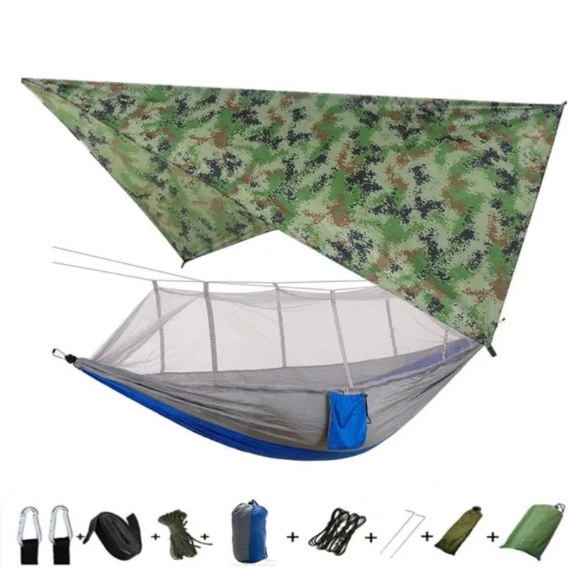 Portable Outdoor Hammock with Mosquito Net