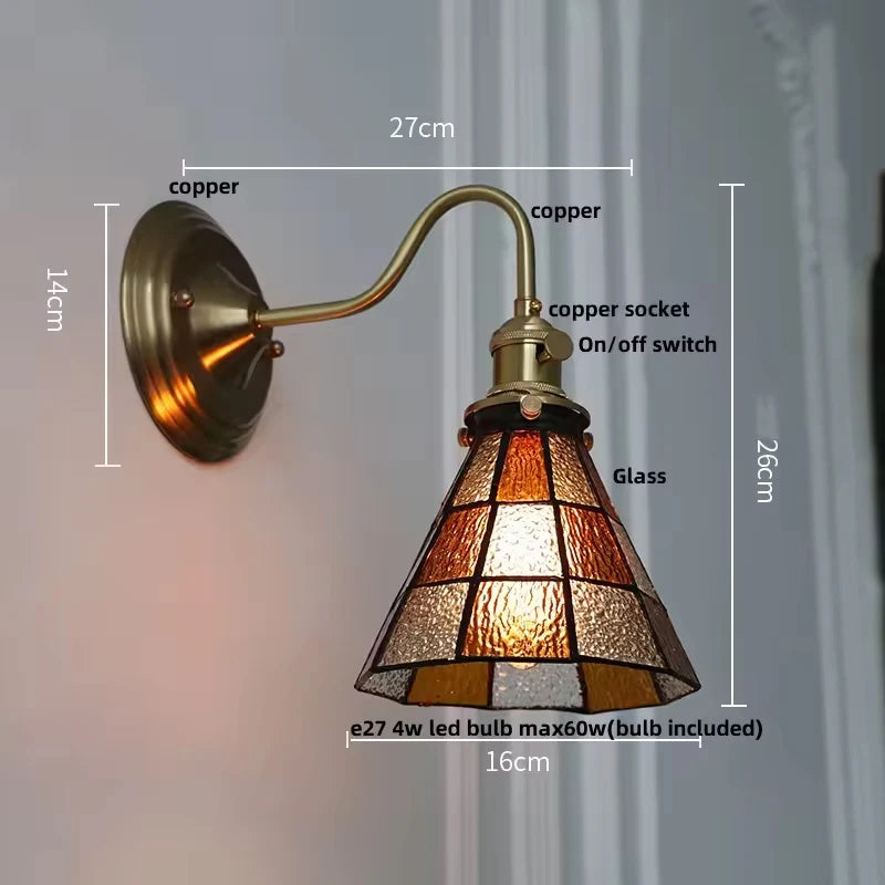 Vintage Copper Wall Light