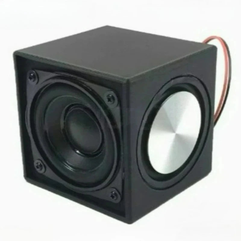 SOTAMIA 1Pcs 2 Inch Subwoofer Passive Speaker 4 Ohm 10-15W Square Dual Diaphragm Waterproof Mini Speaker for Power Amplifier