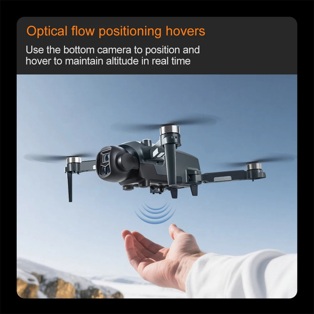 Lenovo V988 Foldable GPS RC Drone 8K Dual HD Camera 5G WIFI FPV Large Screen Remote Control
