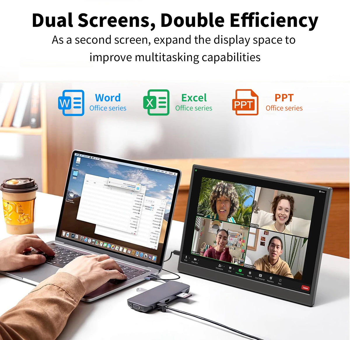 MAFNKOU 13.3'' Portable Second Monitor Screen