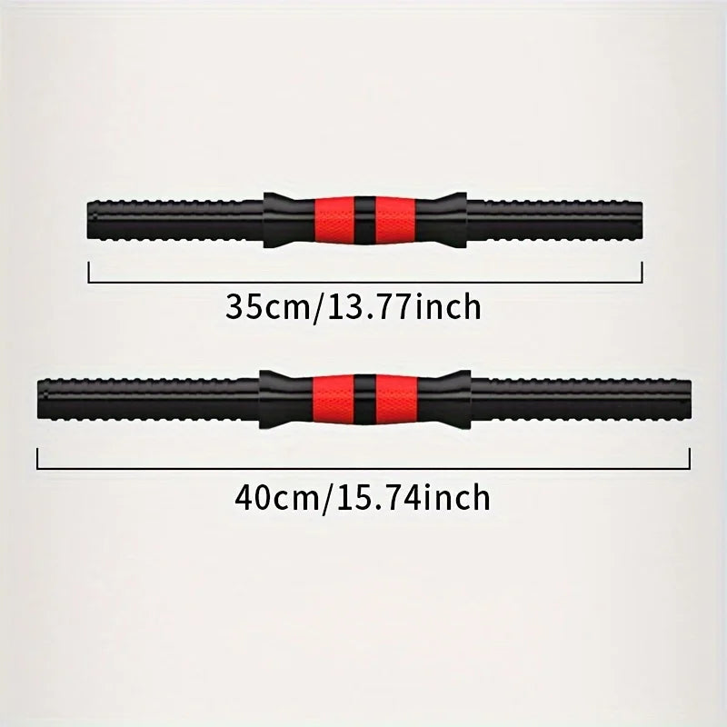 Single Rubber Coated Dumbbell Rod Universal Nut Connector Barbell Accessories
