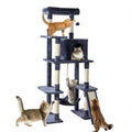 JHK 63In Cat Tree, Tall Multi-Cat Climbing Tower