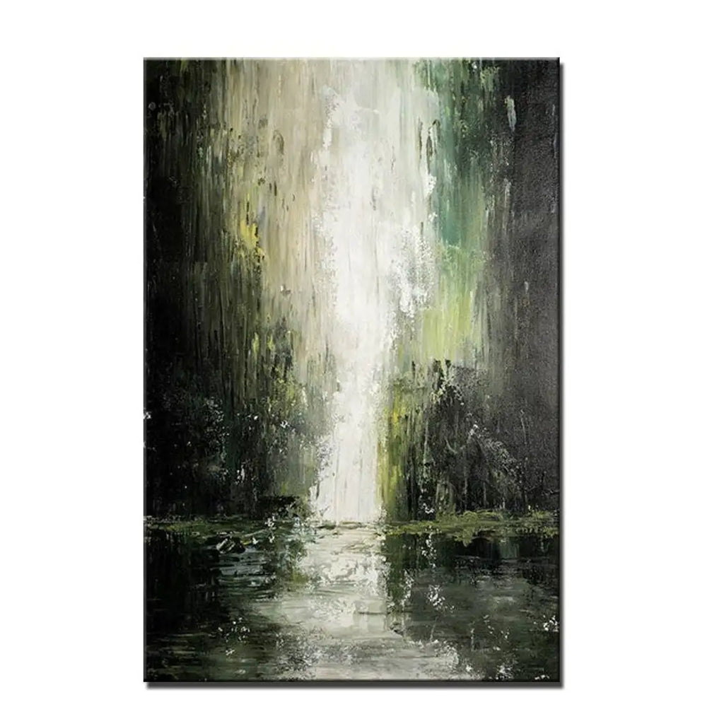 Abstract Waterfall Landscape Oil Painting Hand Painted Canvas Painting On canvas
