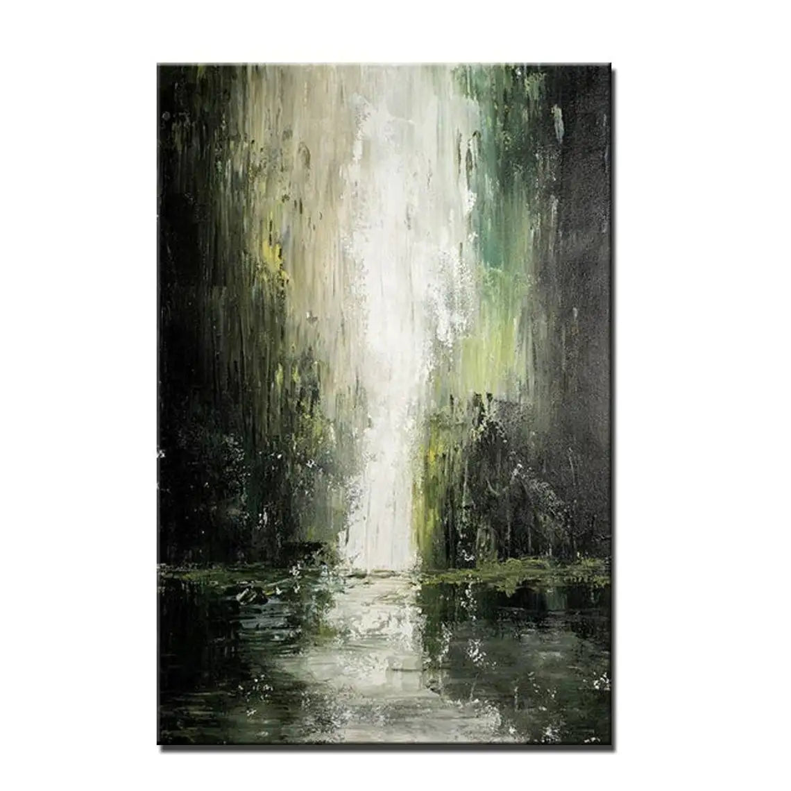 Abstract Waterfall Landscape Oil Painting Hand Painted Canvas Painting On canvas