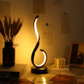 A Modern Twisting Table Lamp,