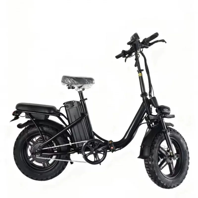 16-inch foldable leisure E-Bike, 48V30AH large capacity battery, built-in 800W high-speed motor
