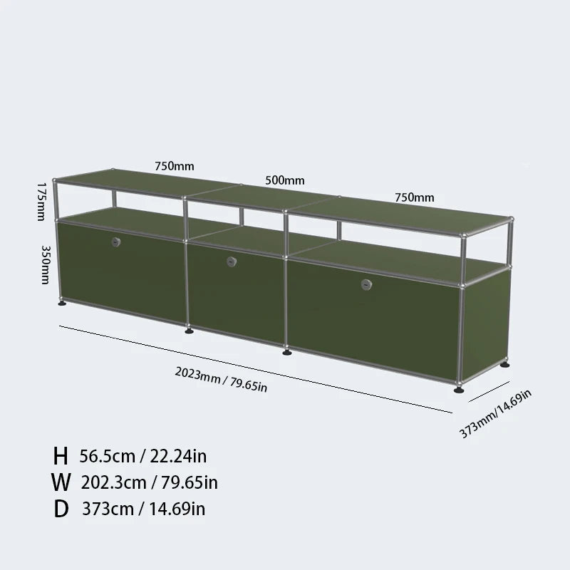 TV Stand Storage Cabinets, Corner Cabinet, Metal Storage Display Cabinet
