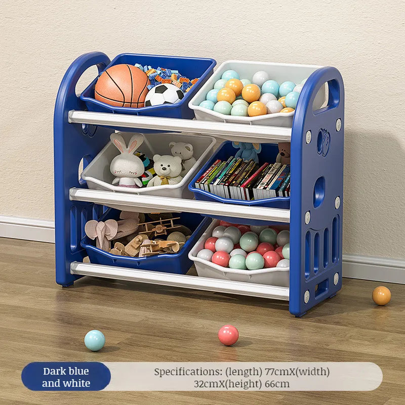 Baby Toy Storage Cabinet Classification Organization Storage Box Sundries Storage Bookshelf Cabinet for Living Room & Bedroom