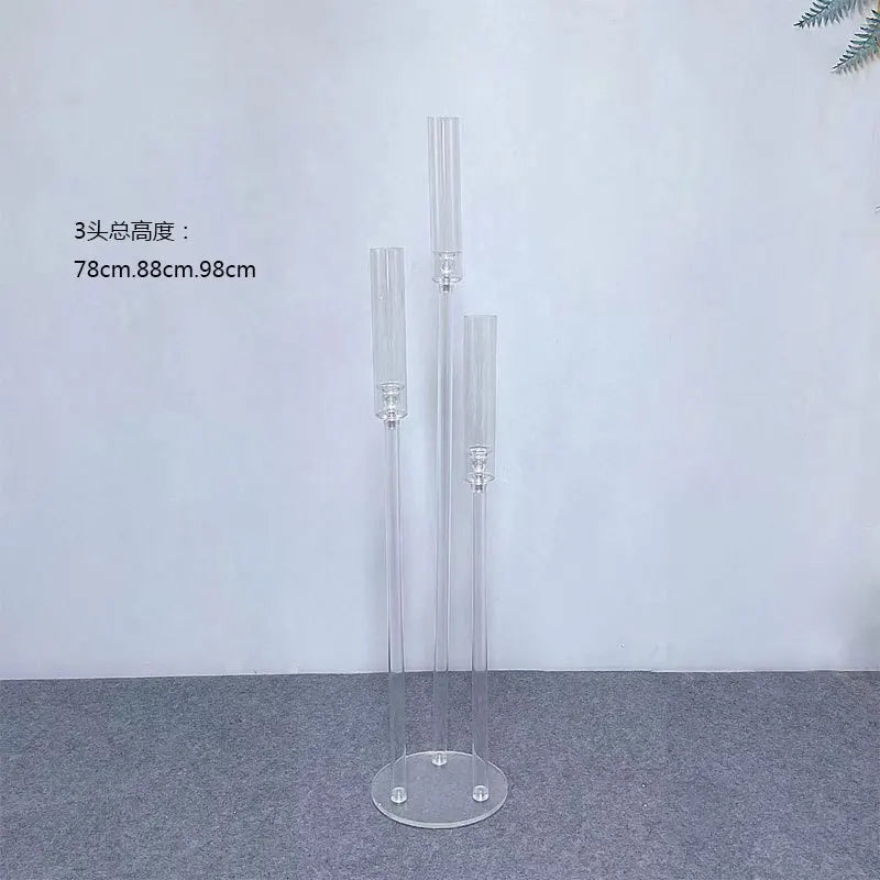 2pcs 4pcs 10pcs Candelabra, Clear Acrylic Candlesticks