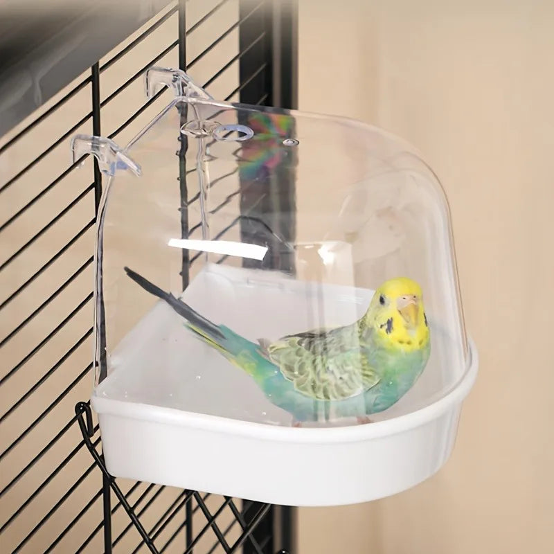 Transparent Bird Bath Tub -