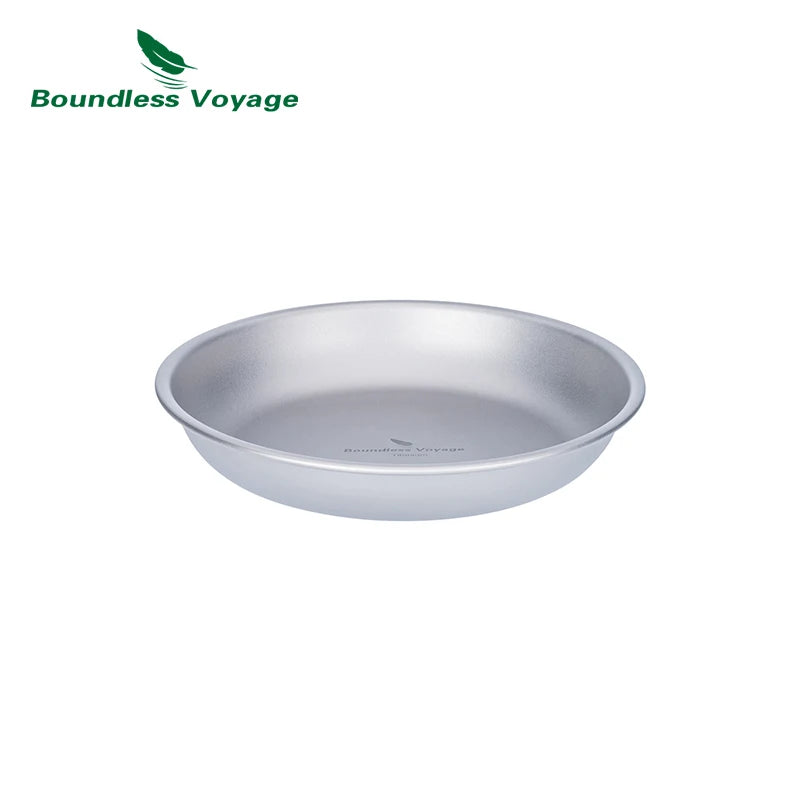 Boundless Voyage Titanium Outdoor Camping Food Serving Dinnerware