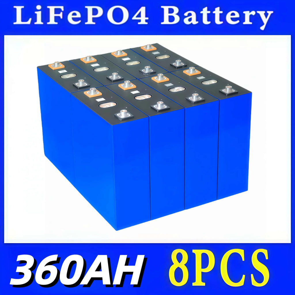 Lifepo4 Battery 3.2V 360AH 340AH 320AH 280AH 100AH for DIY Car Marine Solar Energy Storage 12V 24V 48V Grade A EU US Tax-Free