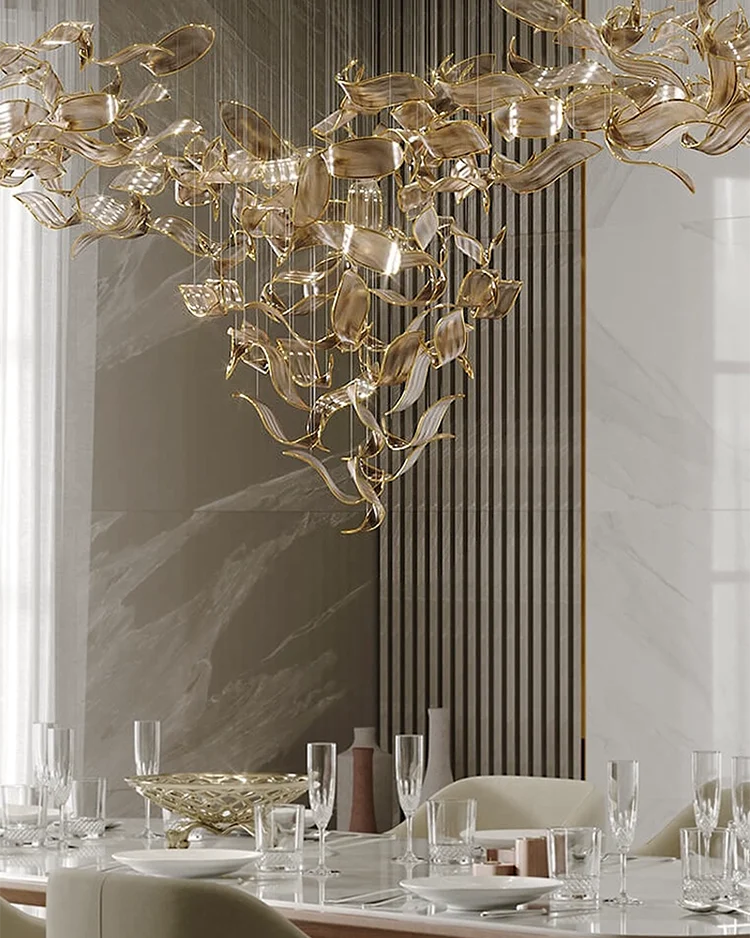 Large Customized Artistic Glass LED Chandelier